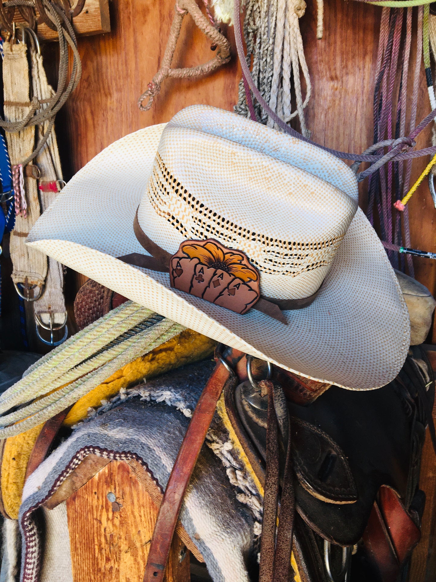 Yellow Flower Hand Hat Band